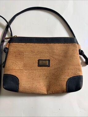 Montado Cork Crossbody Bag with Black Trim
